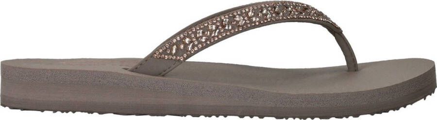 Skechers Meditation Butterfly Garden VEGAN Slipper Vrouwen Taupe