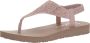 Skechers Meditation New Moon Sandalen Plat roze - Thumbnail 1