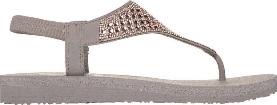 Skechers Meditation Rockstar VEGAN Slipper Vrouwen Taupe - Foto 1