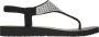 Skechers Meditation Rockstar Dames Slippers Zwart - Thumbnail 1