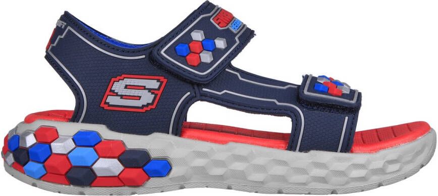 Skechers Mega Splash 2.0 Cuboshore Jongens Sandalen Donkerblauw Rood