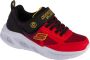 Skechers Meteor-Lights Krendox 401495L-RDBK voor een jongen Rood Sneakers Sportschoenen - Thumbnail 1