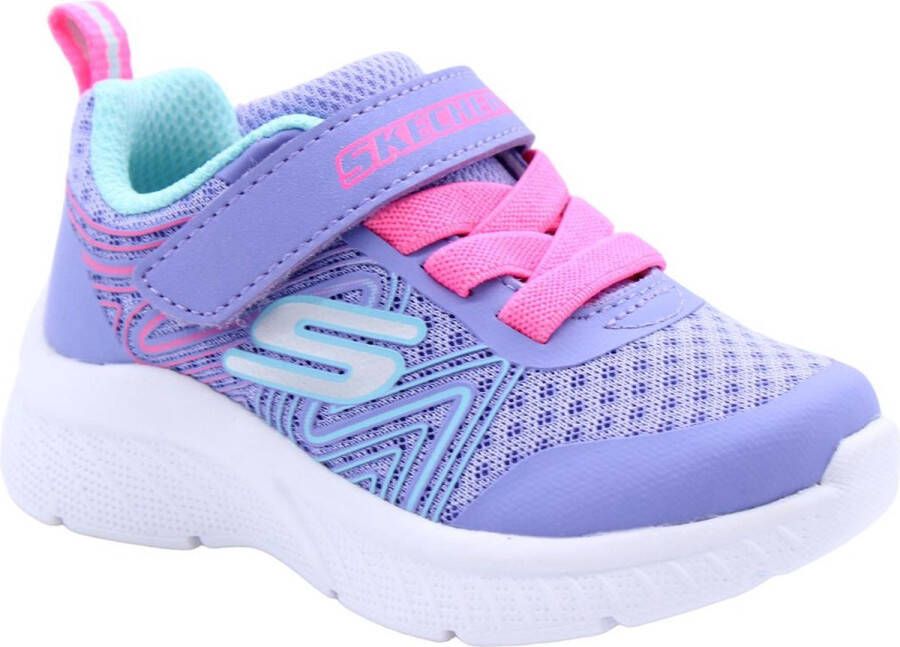 Skechers Microspec Plus Swirl Sweet Sneaker Meisjes Paars