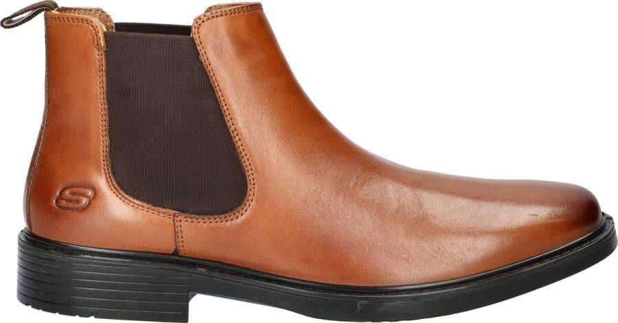 Skechers Miller heren chelseaboot Cognac