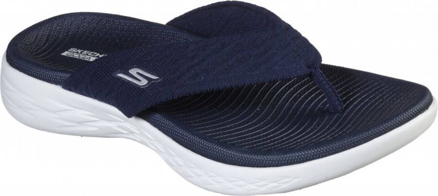 Skechers On The Go 600 Sunny 140037-NVY Vrouwen Marineblauw teenslippers