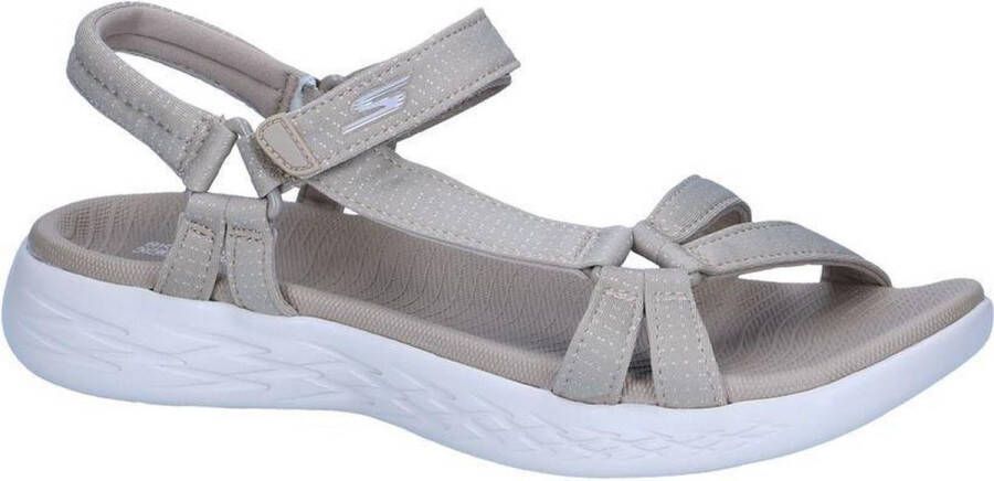 Skechers On the GO 600 Brilliancy Dames Sandalen Beige 15316 NAT