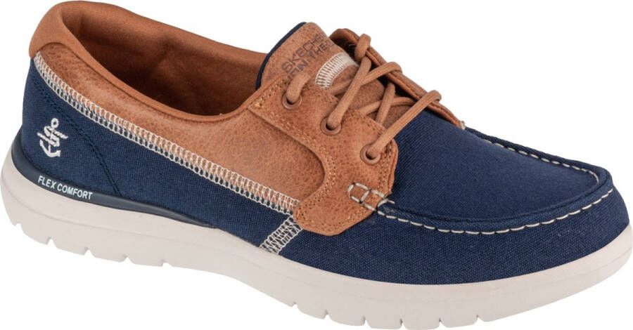 Skechers On The Go Flex Embark 136451-NVY Vrouwen Marineblauw Schoenen