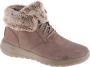 Skechers On The Go Joy Plush Dreams 144042 DKTP Vrouwen Grijs Laarzen Sneeuw laarzen - Thumbnail 1