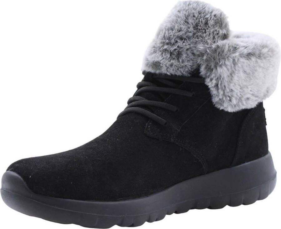 Skechers On The Go Joy Plush Dreams 144042 BKGY Vrouwen Zwart Schoenen Sneeuw laarzen