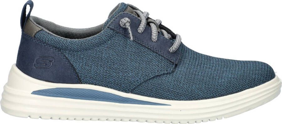 Skechers Go Walk Flex New World Instappers Donkerblauw Lime