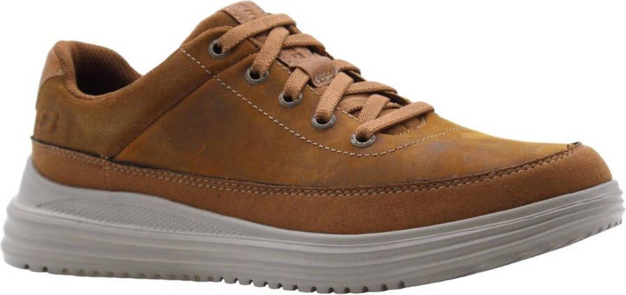 Skechers Poittiers Stijlvolle Herensneakers Bruin Heren