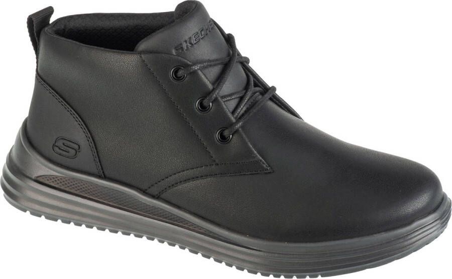 Skechers Proven Yermo 204670-BLK Mannen Zwart Laarsjes