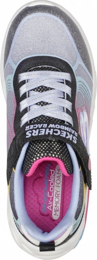 Skechers Rainbow Racer Nova Blitz Meisjes Sneakers Zwart