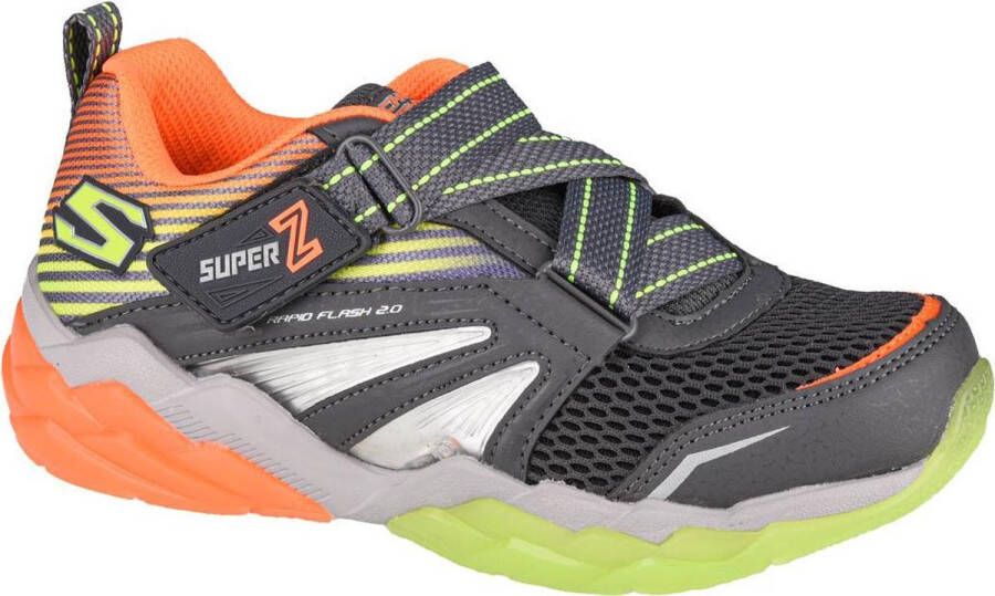 Skechers Rapid Flash 2.0-Soluxe 90726L-CCOR Kinderen Grijs sneakers - Foto 1