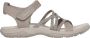 Skechers Comfortabele Vegan Memory Foam Sandaal Beige Dames - Thumbnail 1