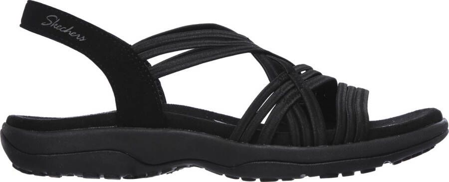 Skechers Reggae Slim Simply Stretch Dames Sandalen Black