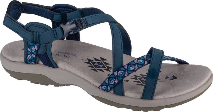 Skechers Reggae Slim Vacay 40955-NVY Vrouwen Marineblauw Sandalen