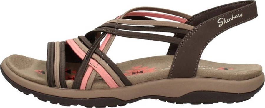 Skechers Reggae Slimpy Stretch sandalen bruin