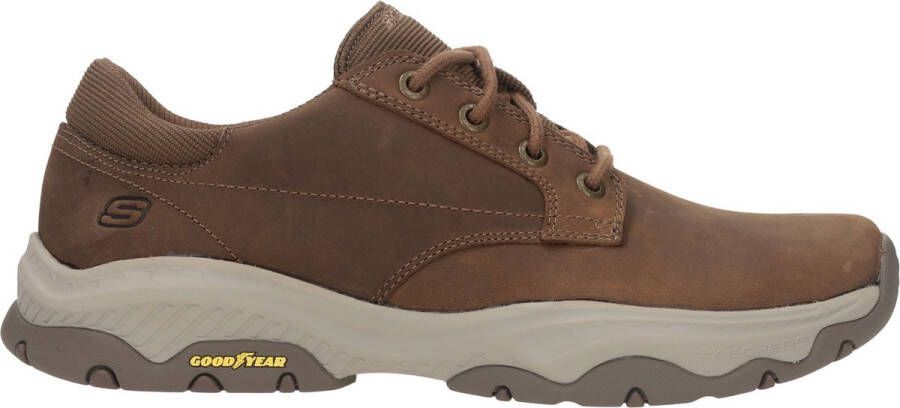 Skechers Relaxed Fit: Craster Fenzo Veterschoenen Laag cognac