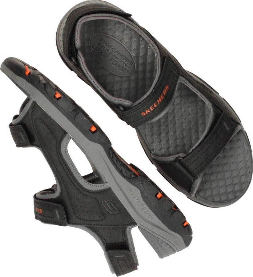 Skechers Comfortabele herensandaal met Luxefoam-voetbed Black Heren - Foto 12