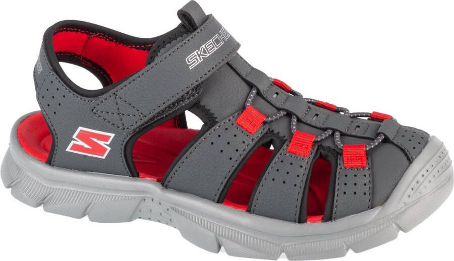 Skechers Relix Sandal 406521L-CCRD voor een jongen Grijs Sandalen