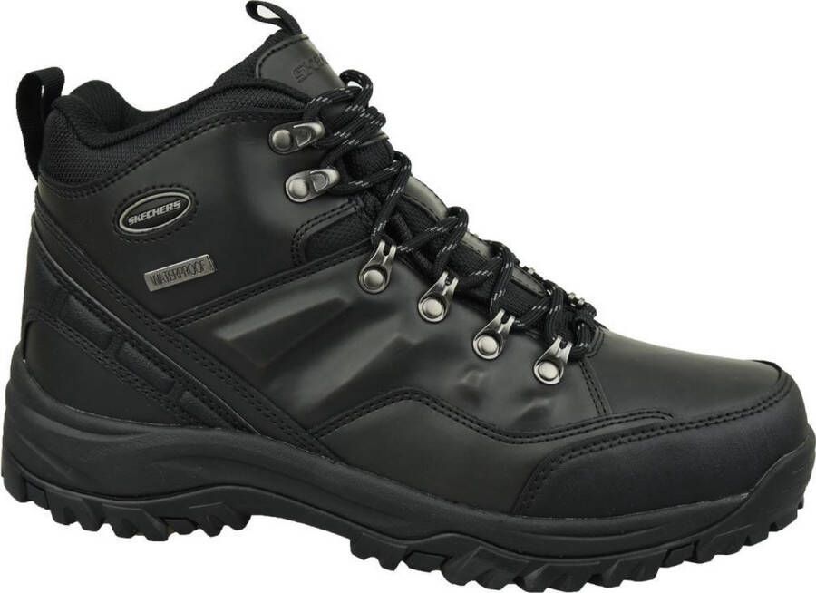 Skechers Relment 65529-BBK Mannen Zwart Trekkingschoenen Laarzen