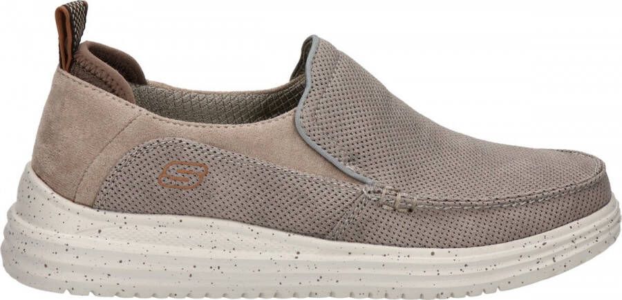 Skechers Instappers Taupe Textiel 321316 Heren Textiel