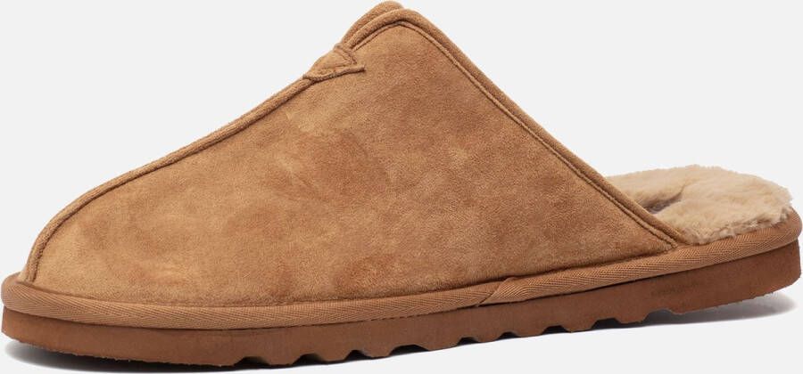 Skechers Pantoffels Cognac ImitatiesuÃ¨de 370432 Heren Imitatiesuède