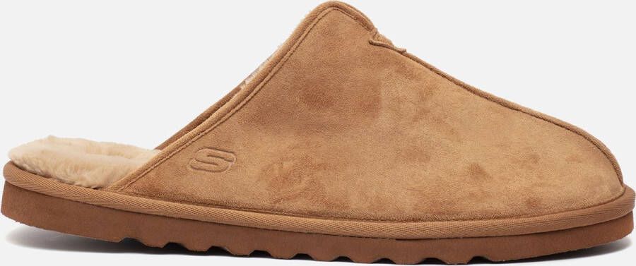 Skechers Pantoffels Cognac ImitatiesuÃ¨de 370432 Heren Imitatiesuède