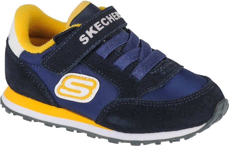 Skechers Retro Sneaks-Gorvox 97366N-NVGD voor een jongen Marineblauw Sneakers Sportschoenen