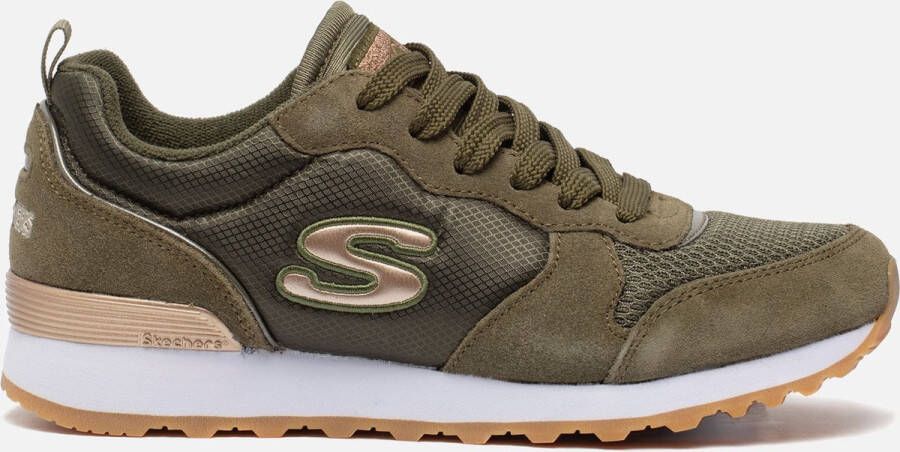 Skechers Sneakers GoldN Gurl Vrijetijdsschoen halfschoen veterschoen met air-cooled memory foam