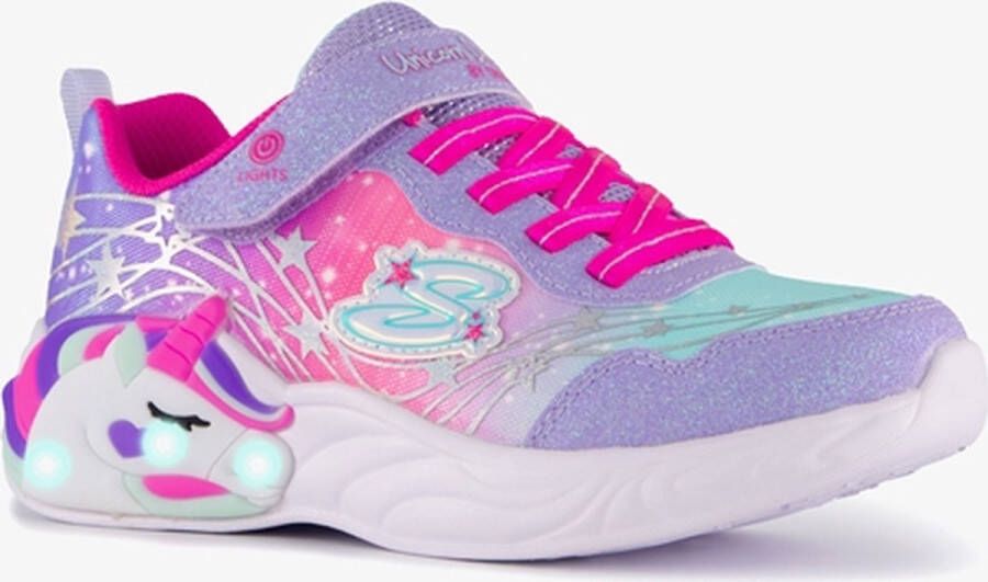 Skechers S-Light Unicorn Dreams meisjes sneakers Paars Extra comfort Memory Foam