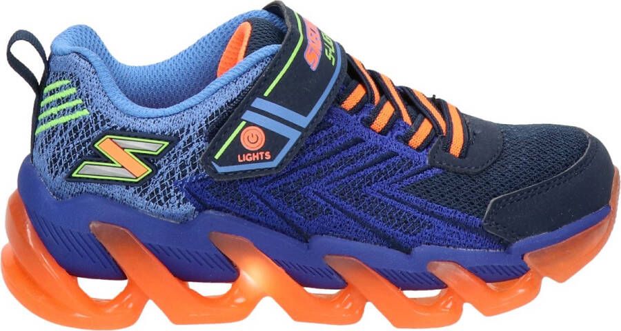 Skechers S Lights jongens sneaker. Blauw