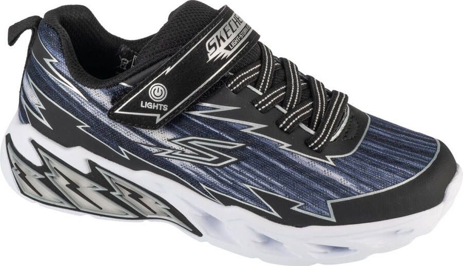 Skechers S-Lights: Light Storm 2.0 Bolt Brights 400149L-BKGY voor een jongen Zwart Sneakers Sportschoenen