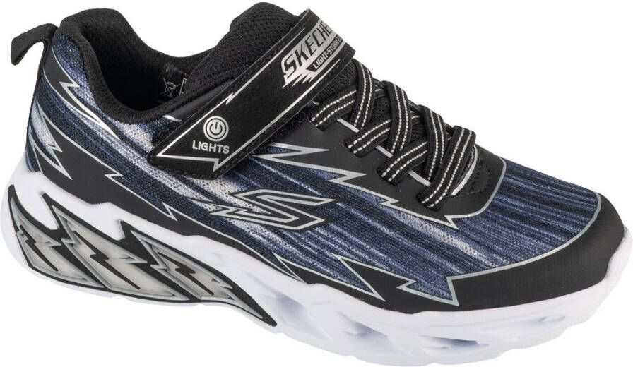 Skechers S-Lights: Light Storm 2.0 Bolt Brights voor een jongen Zwart Sneakers Sportschoenen