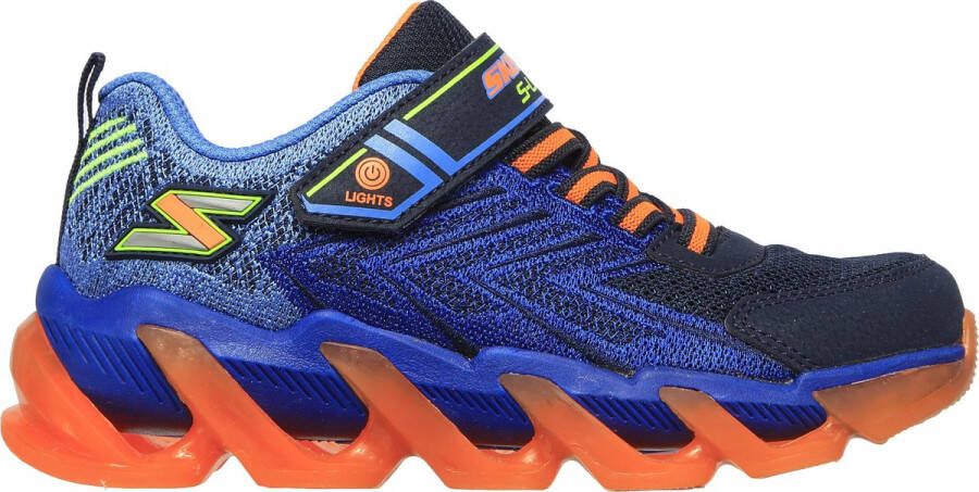 Skechers S Lights Mega Surge Sneakers Navy Orange