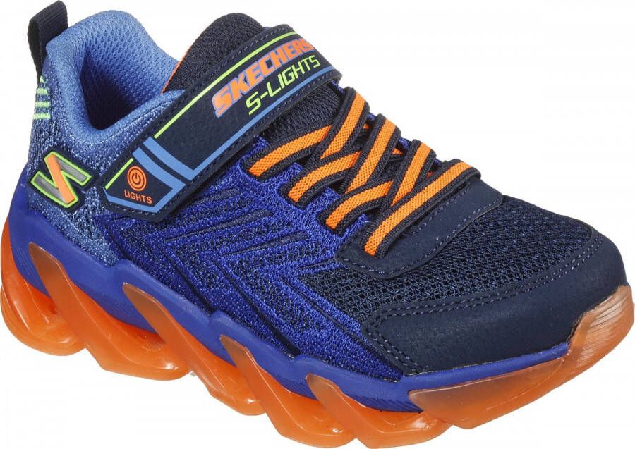 Skechers S Lights Mega Surge Jongens Sneakers Navy Orange