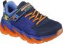 Skechers S Lights Mega Surge Sneakers Navy Orange - Thumbnail 9