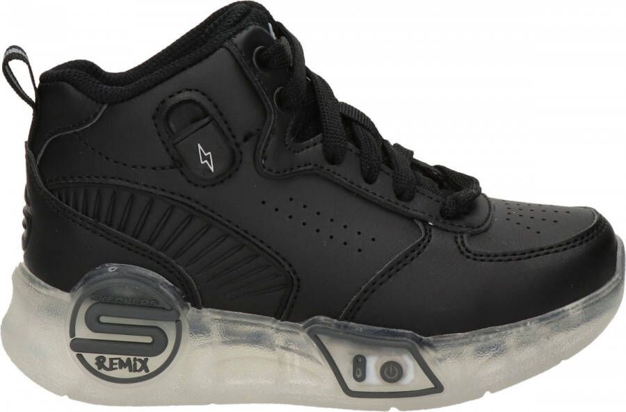 Skechers S Lights Remix jongens sneaker Zwart