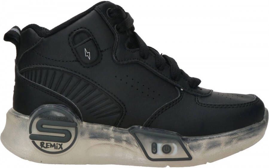 Skechers S Lights Remix Veterboot Jongens Zwart