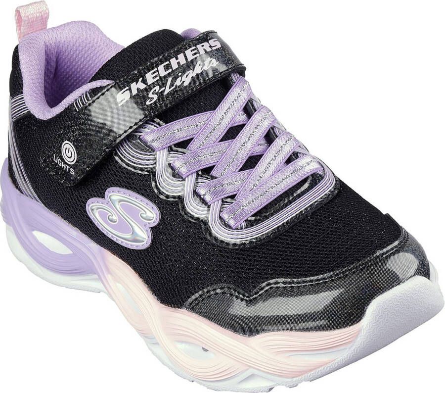 Skechers S Lights TWISTY GLOW Sneakers Meisjes LED Schoenen 303717L Zwart Multi