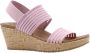 Skechers Stijlvolle platte sandalen voor vrouwen Pink Dames - Thumbnail 4