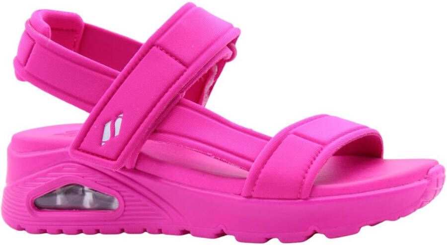 Skechers Stijlvolle platte sandalen voor vrouwen Pink Dames