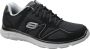 Skechers Verse Flash Point 58350-BKW Mannen Zwart Sneakers Sportschoenen - Thumbnail 1