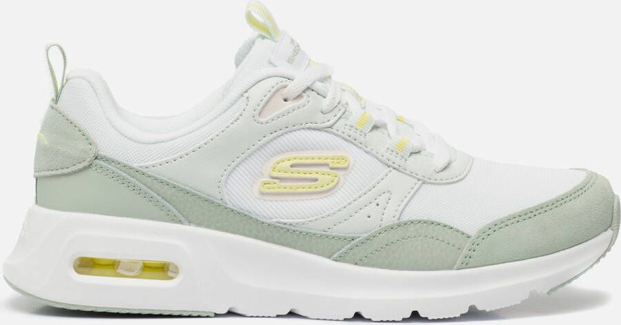 Skechers Skech Air Court wit groen sneakers dames (149947 WGR)