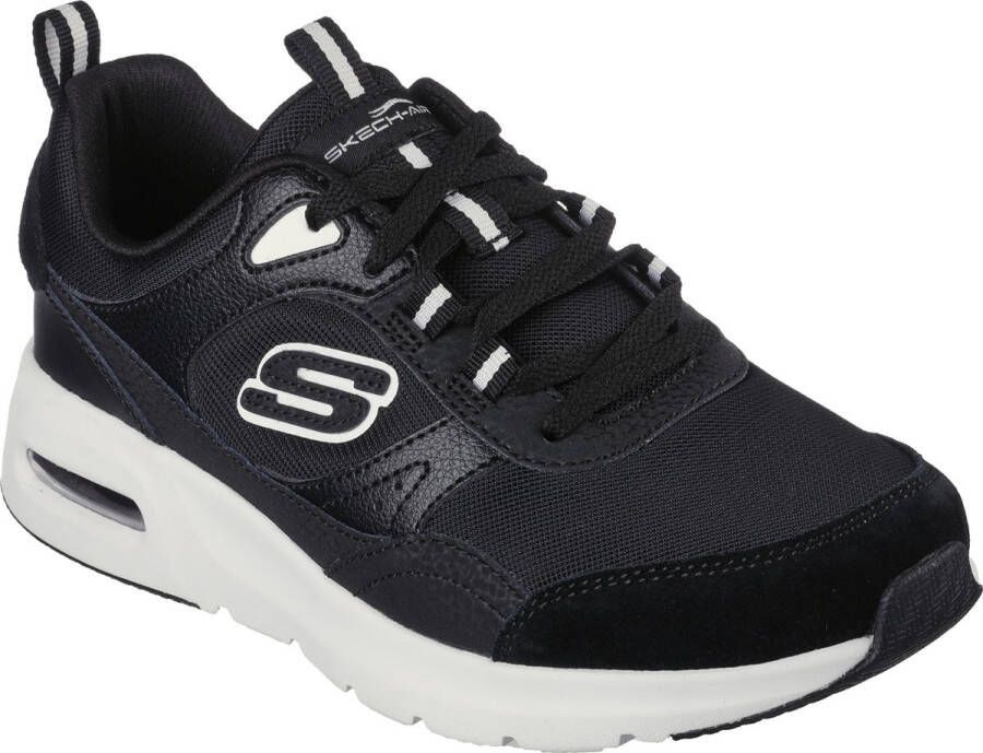 Skechers Skech Air Court zwart wit sneakers dames (149947 BKW)