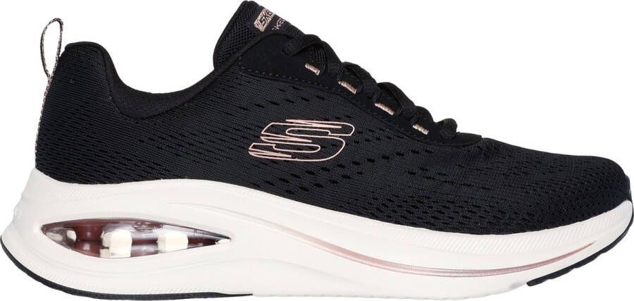 Skechers Skech-Air Meta-Neutral Air Dames Sneakers Zwart Roségoud