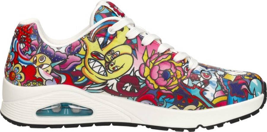 Skechers Uno Color Doodle 183500-MLT nen Veelkleurig Sneakers