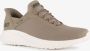 Skechers Slip-ins Bobs Sport dames sneakers beige Extra comfort Memory Foam - Thumbnail 1