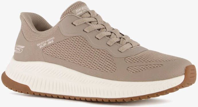 Skechers Slip-ins: BOBS Squad 4 Staple Look Beige Extra comfort Memory Foam